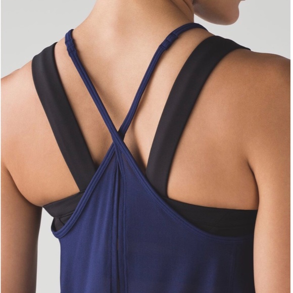 Lululemon Featherlight Singlet Mesh Hero Blue 6 - Picture 3 of 8